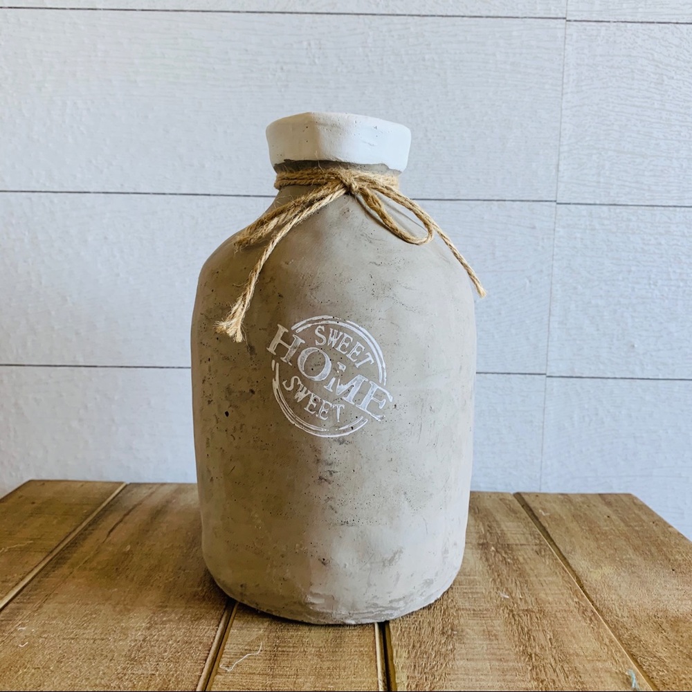 Home sweet home cement jar